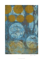 Textured Circles I Framed Print