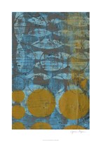 Textured Circles II Framed Print