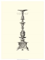 B&W Antique Candlestick I Fine Art Print