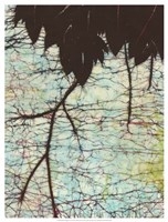 Batik Hanging Leaves II Framed Print