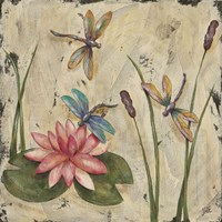 Dancing Dragonflies II Fine Art Print