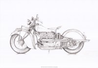 Motorcycle Sketch II Fine Art Print