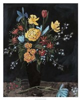 Noir Floral I Fine Art Print