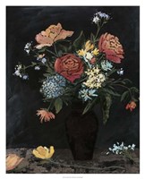 Noir Floral II Fine Art Print