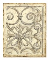 Decorative Iron Sketch IV Fine Art Print