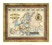 Map of Europe Fine Art Print