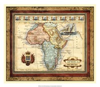 Map of Africa Framed Print