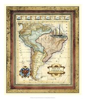 Map of South America by Vision Studio - 18" x 21"