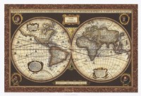 Decorative World Map Fine Art Print