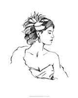Elegant Fashion Study III Fine Art Print