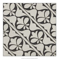 Black & Tan Tile IV Fine Art Print