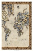 Royal Map II Framed Print