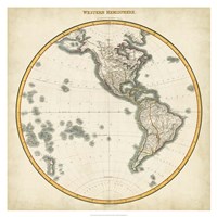 1812 Western Hemisphere Fine Art Print