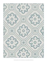 Ornamental Pattern in Teal IV Fine Art Print