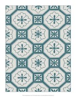 Ornamental Pattern in Teal VI Fine Art Print