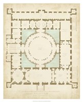 Plan in Taupe & Spa I Fine Art Print