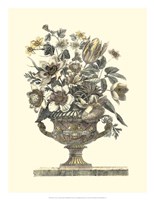Flowers in an Urn I (Sepia) Fine Art Print