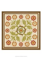 Floral Folk Tile I Fine Art Print