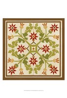 Floral Folk Tile IV Fine Art Print