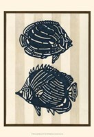 Sea Life Silhouette III Framed Print