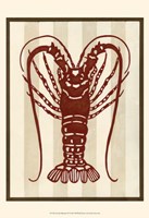 Sea Life Silhouette IV Fine Art Print