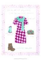 Fashion Diary III by June Erica Vess - 13" x 19", FulcrumGallery.com brand