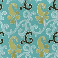 Cottage Patterns IV Framed Print