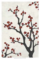 Red Berry Branch II Fine Art Print