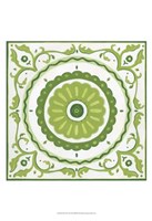 Folk Tile II Framed Print