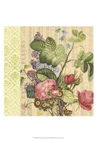 English Garden Bouquet III Fine Art Print