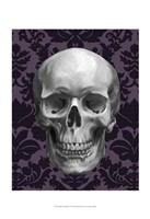 Skull on Damask Fine Art Print