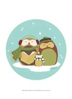 Happy Owlidays II Fine Art Print