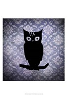 Owl & Damask Fine Art Print
