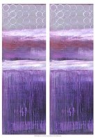 2-Up Purple Rain I Framed Print