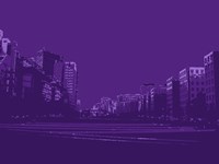 City Block on Purple Fine Art Print