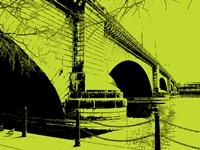London Bridges on Lime Fine Art Print