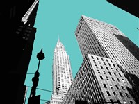 New York on Blue Fine Art Print