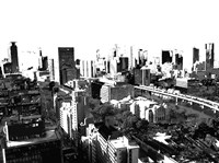 Skyline in Osaka1 Fine Art Print