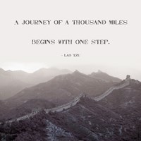 A Journey Of A Thousand Miles Fine Art Print