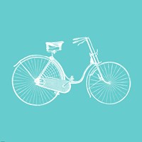 Aqua Bicycle Fine Art Print
