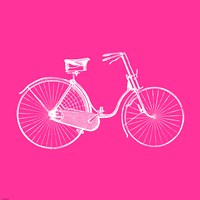 Pink Bicycle Fine Art Print