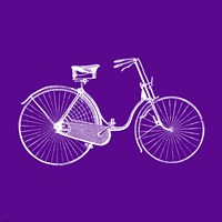 Purple Bicycle Fine Art Print