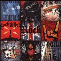 Rock n' Roll by Aaron Christensen - 12" x 12"
