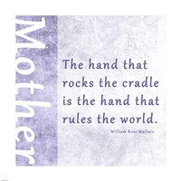 The Hand that Rocks the Cradle Fine Art Print