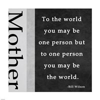 One Person - Mother Fine Art Print