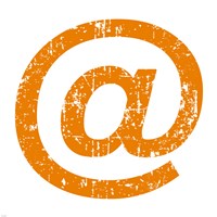 Orange Ampersat Fine Art Print