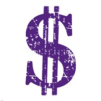 Purple Dollar Sign