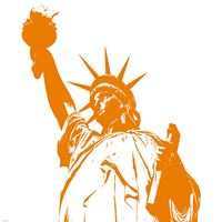 Liberty in Orange Fine Art Print