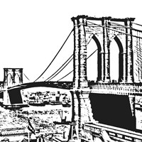 Black Brooklyn Bridge by Veruca Salt - various sizes