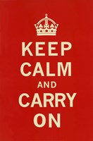 Keep Calm And Carry On II Fine Art Print